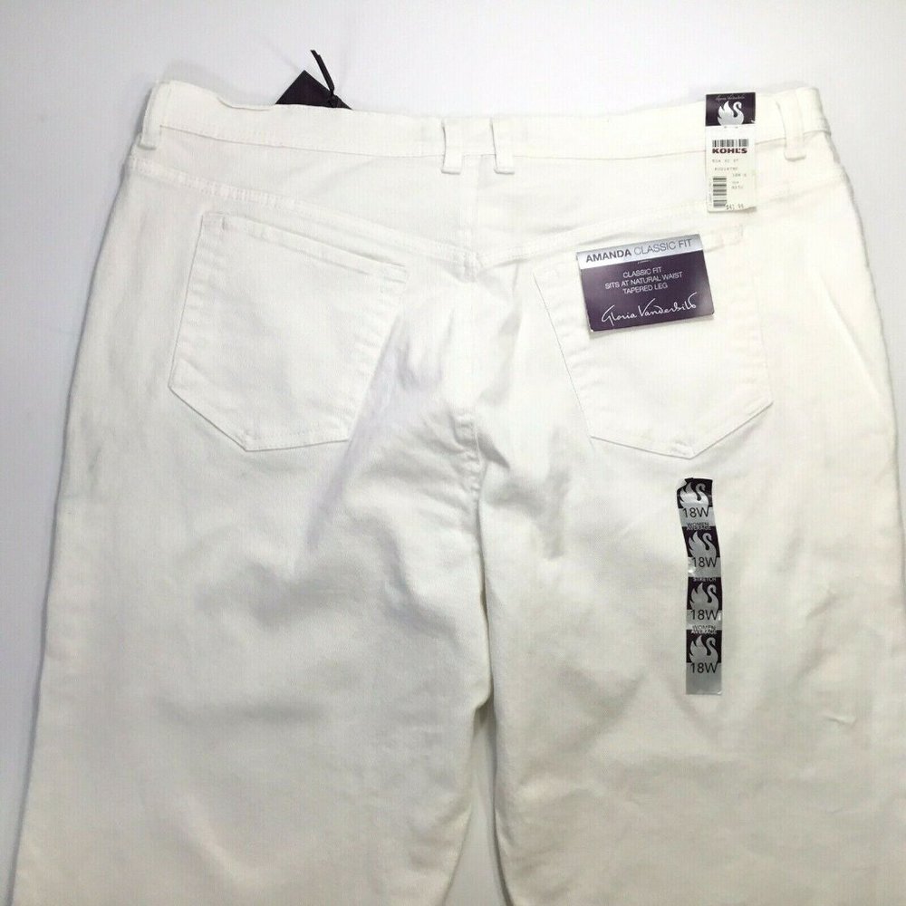 Amanda Classic Fit~White/Natural~Stretch - Picture 4 of 9